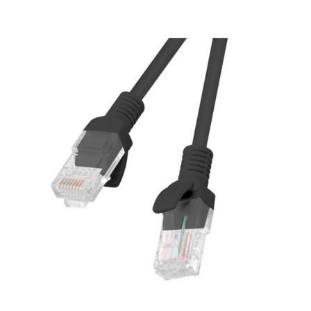 Lanberg Cable de red Cat6 U/UTP 1 m Negro PCU6-10CC-0100-BK